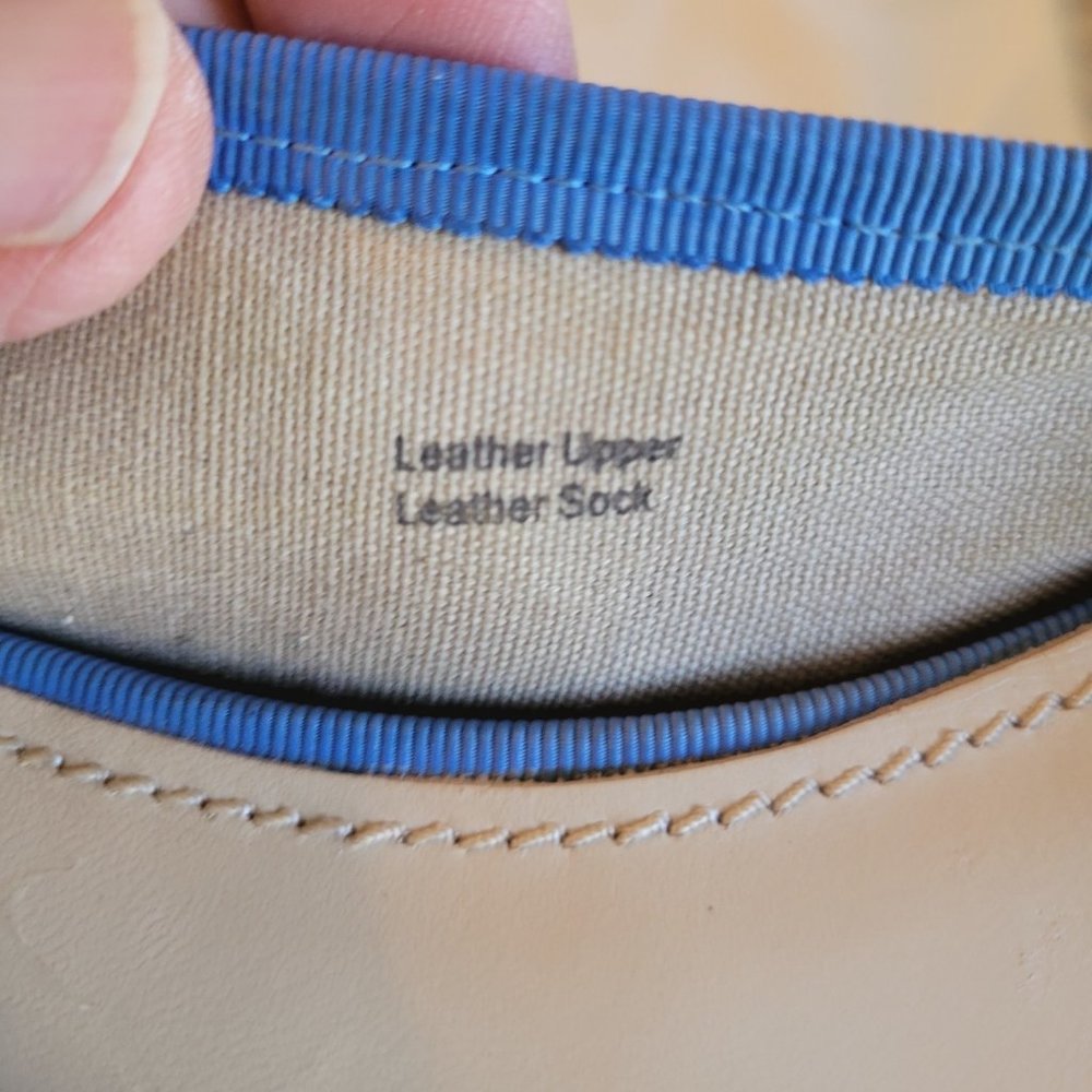 Bahama Blue Leather Ballet Flats. EEEUC. Size 9M (EUR 40) - Picture 10 of 12